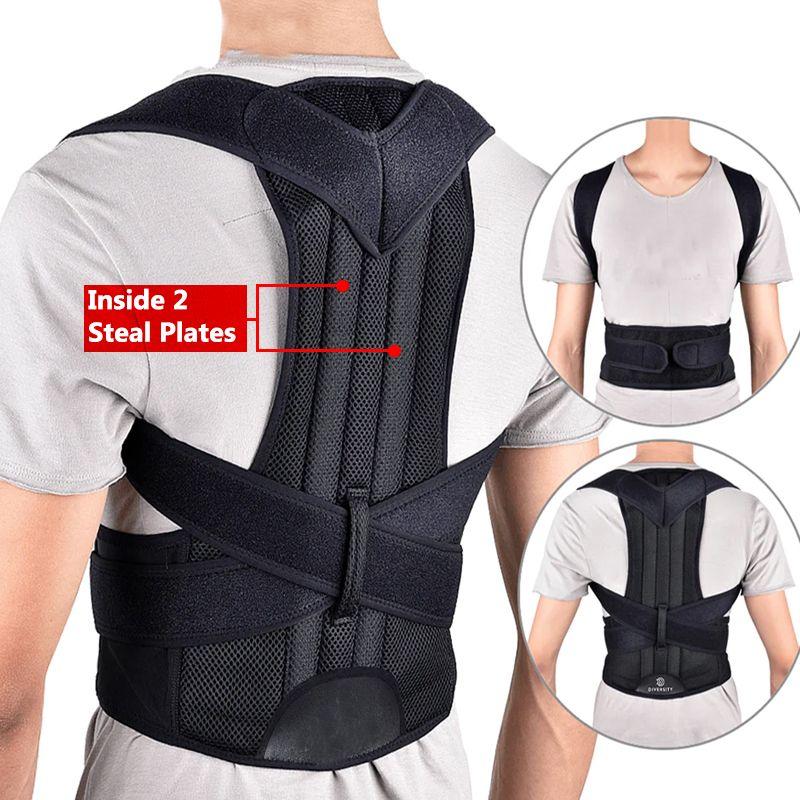 Premium Adjustable Back Posture Corrector Belt for Men & Women – Instant Back & Shoulder Pain Relief Brace