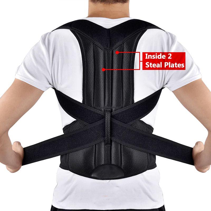 Premium Adjustable Back Posture Corrector Belt for Men & Women – Instant Back & Shoulder Pain Relief Brace
