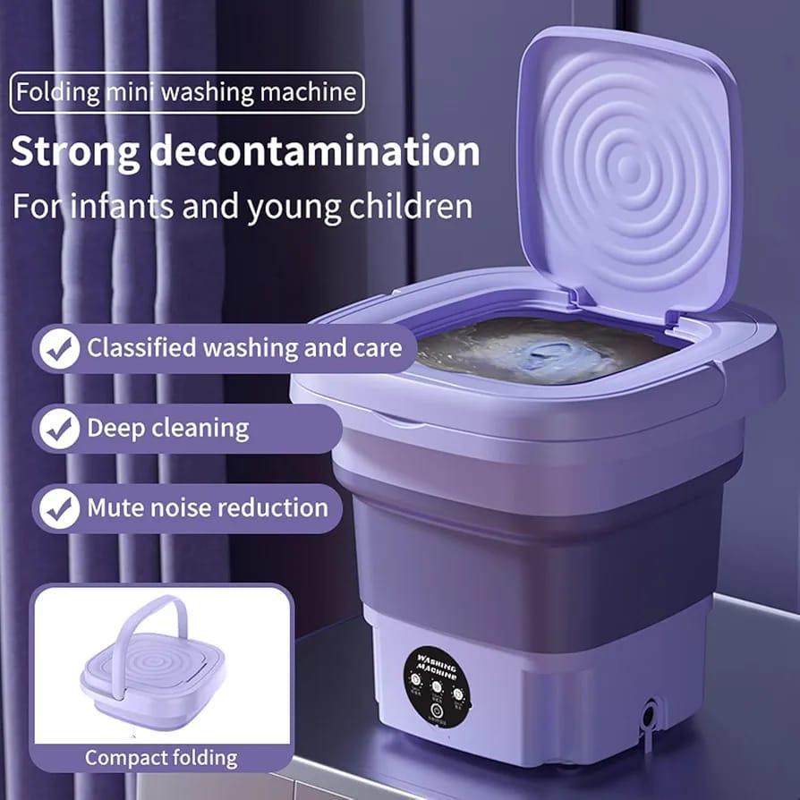Home.Co- Foldable Mini Washing Machine - With Spin Dryer