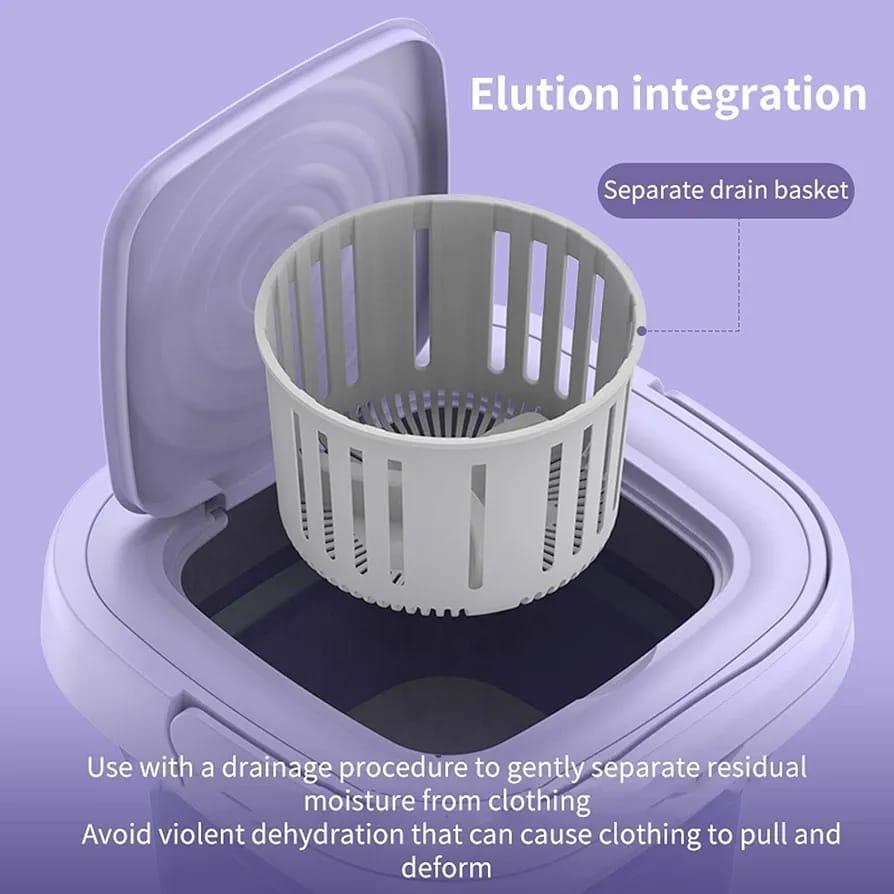 Home.Co- Foldable Mini Washing Machine - With Spin Dryer