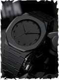 Black Arabic Aura Wrist Watch – Lightweight Fiber Plastic Trendy Timepiece