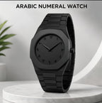 Black Arabic Aura Wrist Watch – Lightweight Fiber Plastic Trendy Timepiece