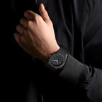 Black Arabic Aura Wrist Watch – Lightweight Fiber Plastic Trendy Timepiece
