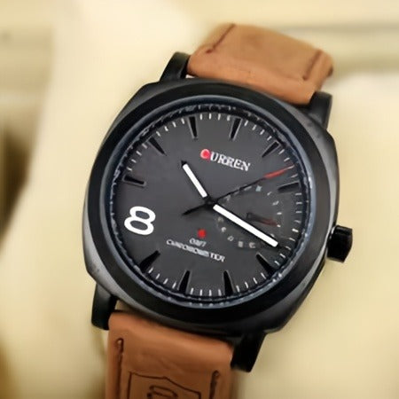 Curren Luxury Chronograph Watch for Men – Stainless Steel Business Wristwatch.