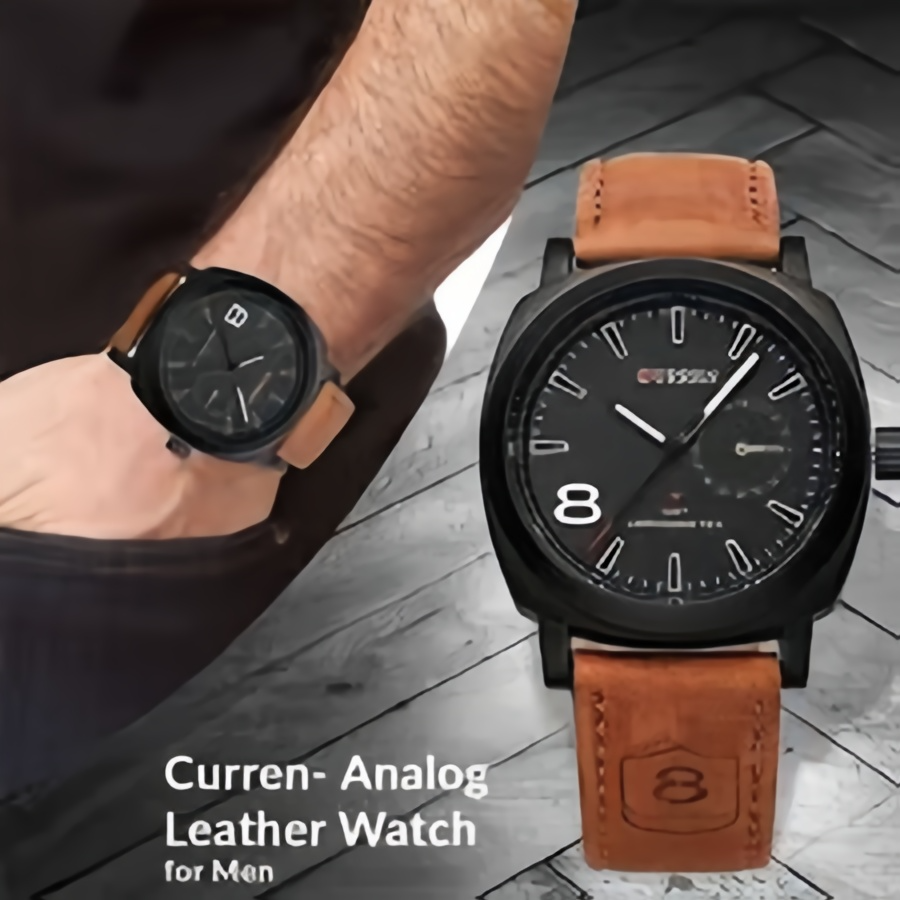Curren Luxury Chronograph Watch for Men – Stainless Steel Business Wristwatch.