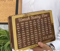 Wooden Umrah & Hajj Target Savings Box – 280 Days Daily Islamic Pilgrimage Money Box