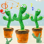 USB Charging Dancing & Talking Cactus Plush Toy – Mimic Vocal Recording Interactive Toy