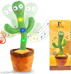 USB Charging Dancing & Talking Cactus Plush Toy – Mimic Vocal Recording Interactive Toy