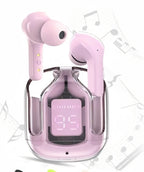 Air 31 Transparent TWS Wireless Earbuds – Crystal Bluetooth 5.3 Headset with LED Display