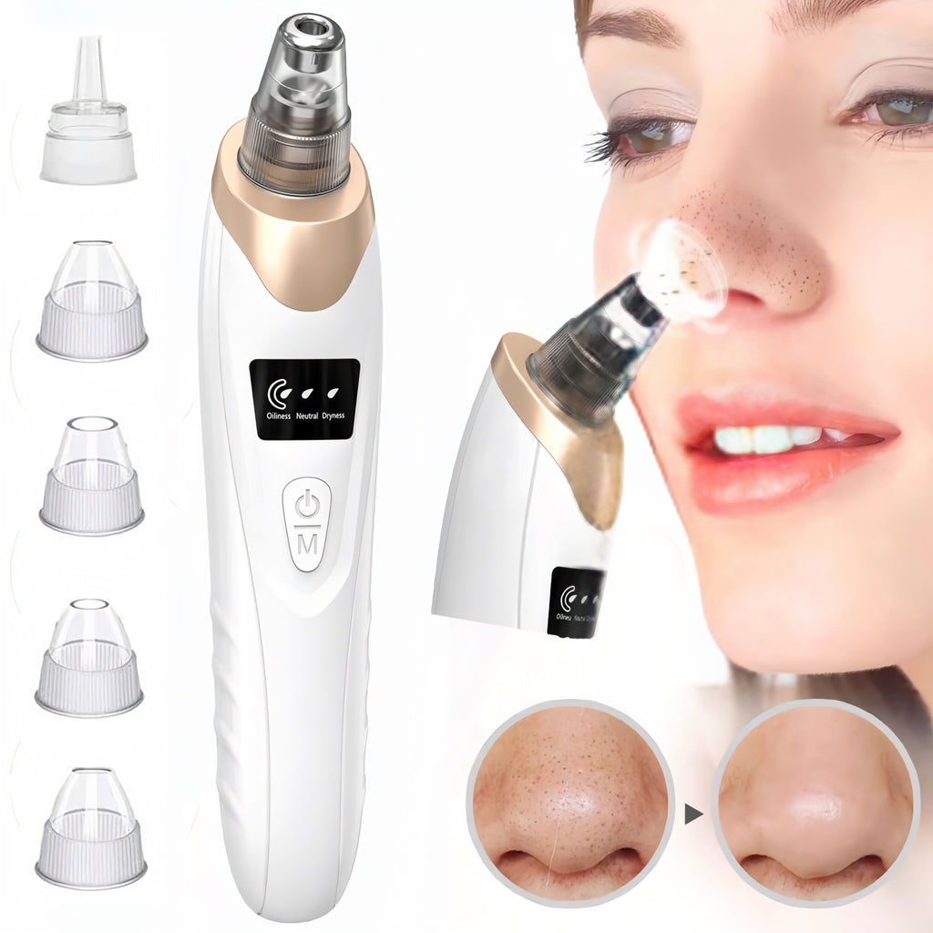 Upgraded Blackhead Remover Vacuum – Facial Pore Cleaner & Whitehead Extractor Tool