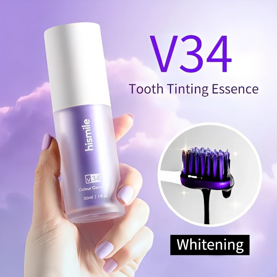 Elimaid V34 Teeth Whitening Serum + Micro-Nano Sensitive Toothbrush Combo Pack