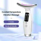 7 Colors LED Photon Face & Neck Beauty Device – Anti-Wrinkle Sonic Lifting Machine