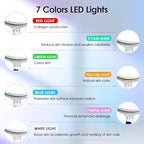 7 Colors LED Photon Face & Neck Beauty Device – Anti-Wrinkle Sonic Lifting Machine