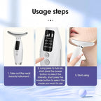 7 Colors LED Photon Face & Neck Beauty Device – Anti-Wrinkle Sonic Lifting Machine