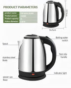 Premium Polished Electric Kettle – Rapid Boil Automatic Turn-Off Technology