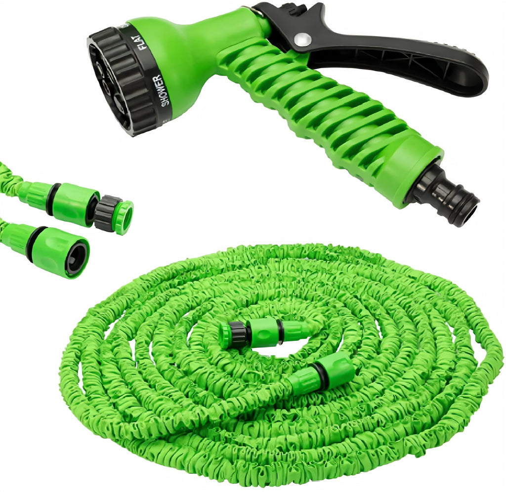 100ft Expandable Garden Magic Hose Pipe – Flexible Water Hose with Multi-Spray Nozzle