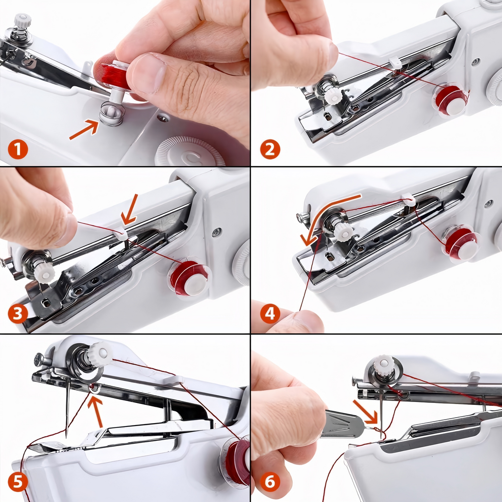 Mini Handheld Portable Sewing Machine – Cordless Compact Stitching Household Tool