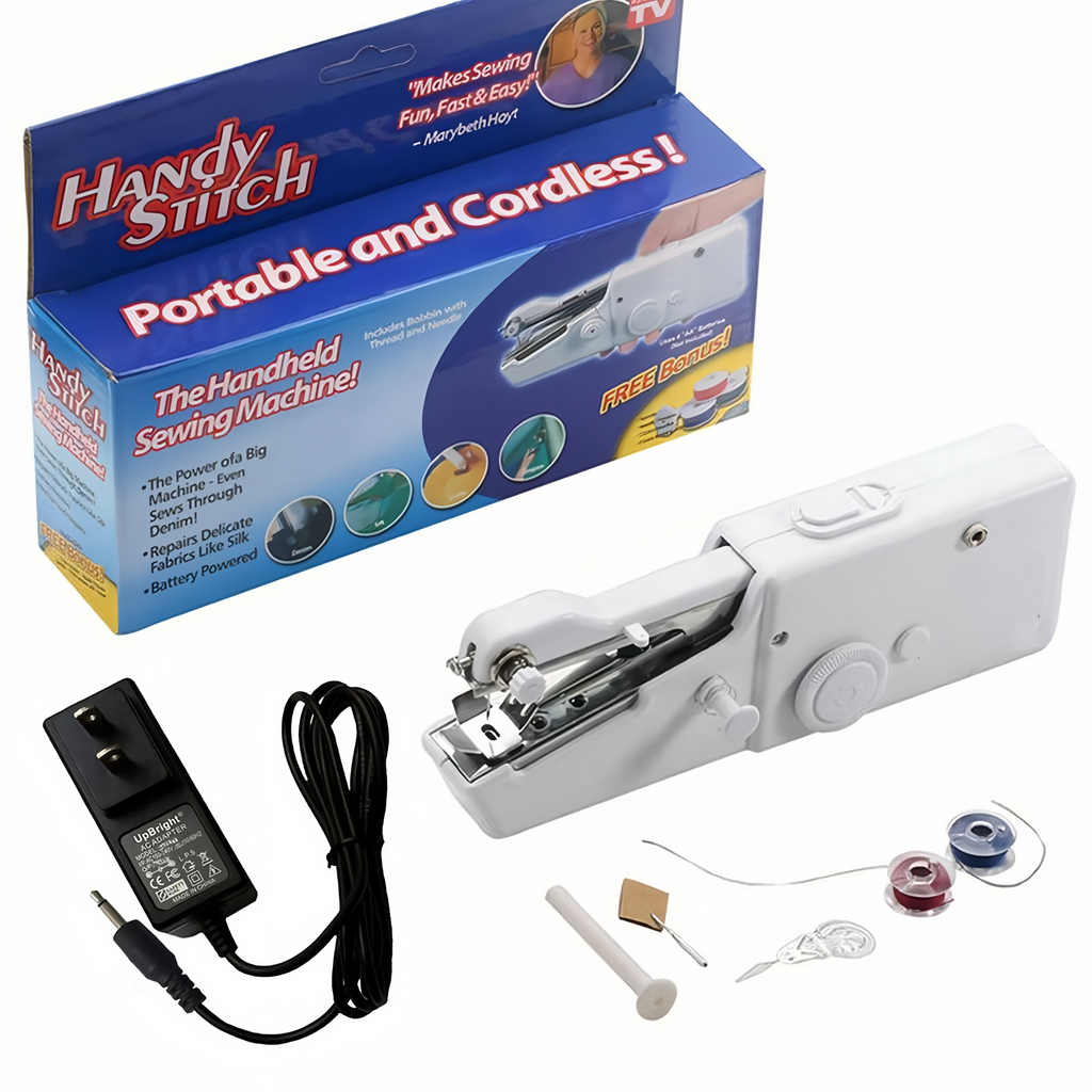 Mini Handheld Portable Sewing Machine – Cordless Compact Stitching Household Tool