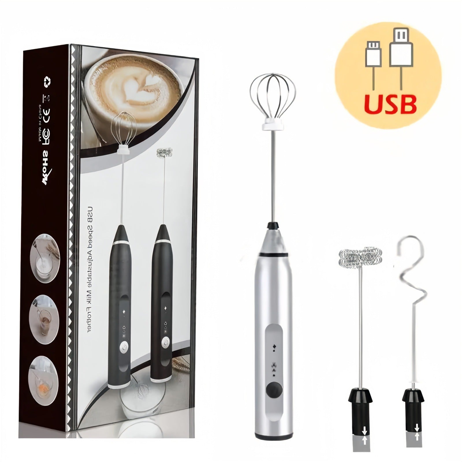 High-Pressure Water Spray Nozzle Gun – Adjustable Car SWireless Electric Handheld Milk Frother – USB Rechargeable Coffee Whisk Mixerhower Multifunction Washer