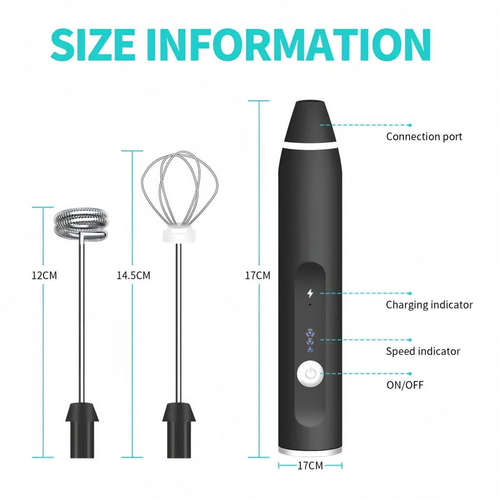 High-Pressure Water Spray Nozzle Gun – Adjustable Car SWireless Electric Handheld Milk Frother – USB Rechargeable Coffee Whisk Mixerhower Multifunction Washer