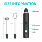 High-Pressure Water Spray Nozzle Gun – Adjustable Car SWireless Electric Handheld Milk Frother – USB Rechargeable Coffee Whisk Mixerhower Multifunction Washer