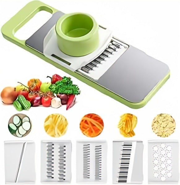 5-in-1 Multi-Functional Vegetable Cutter – Kitchen Grater Slicer & Shredder Peeler