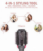 Hot Air Brush Multi-Function Hair Dryer – One Step Professional Salon Styler Comb