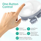 Electric Scalp Massager – 4-Head Cordless Deep Tissue Hair Massage Brush