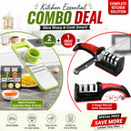 2-in-1 Kitchen Slicer & Heavy Duty Knife Sharpener Combo Deal