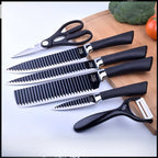 6-Piece Non-Stick Professional Chef Knife Set – Super Sharp High-Carbon Culinary Set