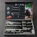6-Piece Non-Stick Professional Chef Knife Set – Super Sharp High-Carbon Culinary Set