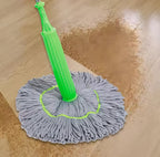 Green Twist 2-in-1 Dehydrated Floor Mop – Wet & Dry Microfiber Cleaning Mop