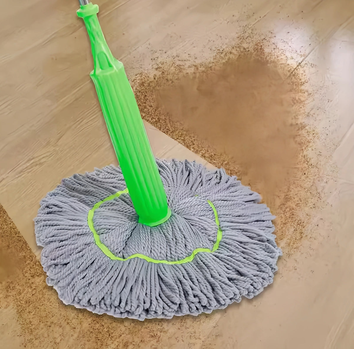 Green Twist 2-in-1 Dehydrated Floor Mop – Wet & Dry Microfiber Cleaning Mop