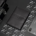 Premium Textured Leather Card Holder Wallet – Sleek Minimalist Pocket Organizer