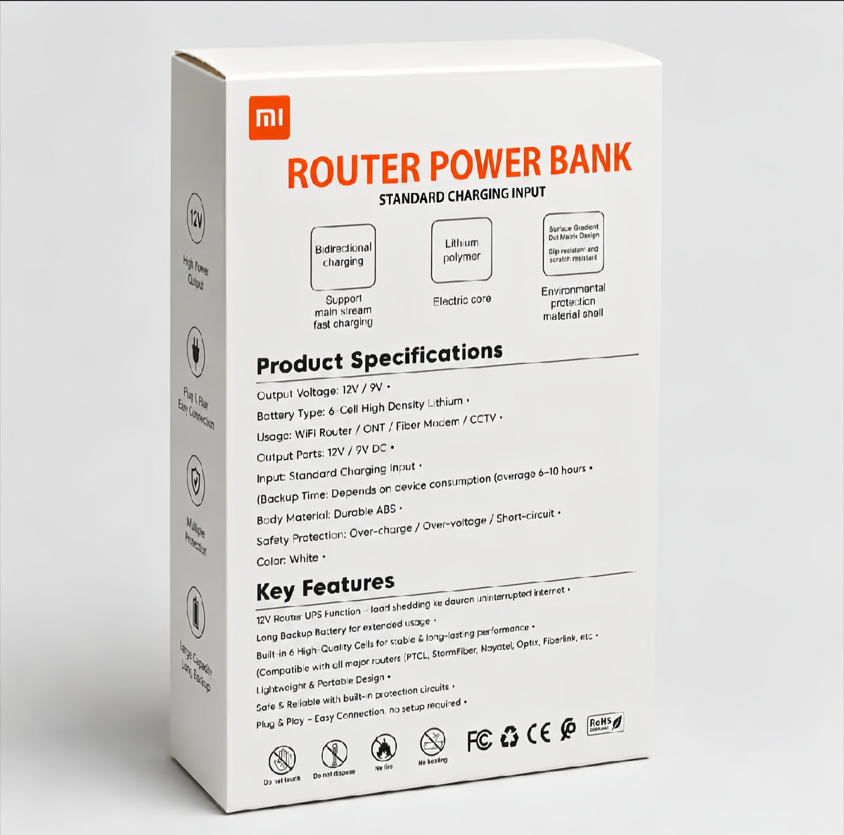 Mini Wi-Fi Router Power Bank – Uninterrupted Power Supply (UPS) Backup Battery