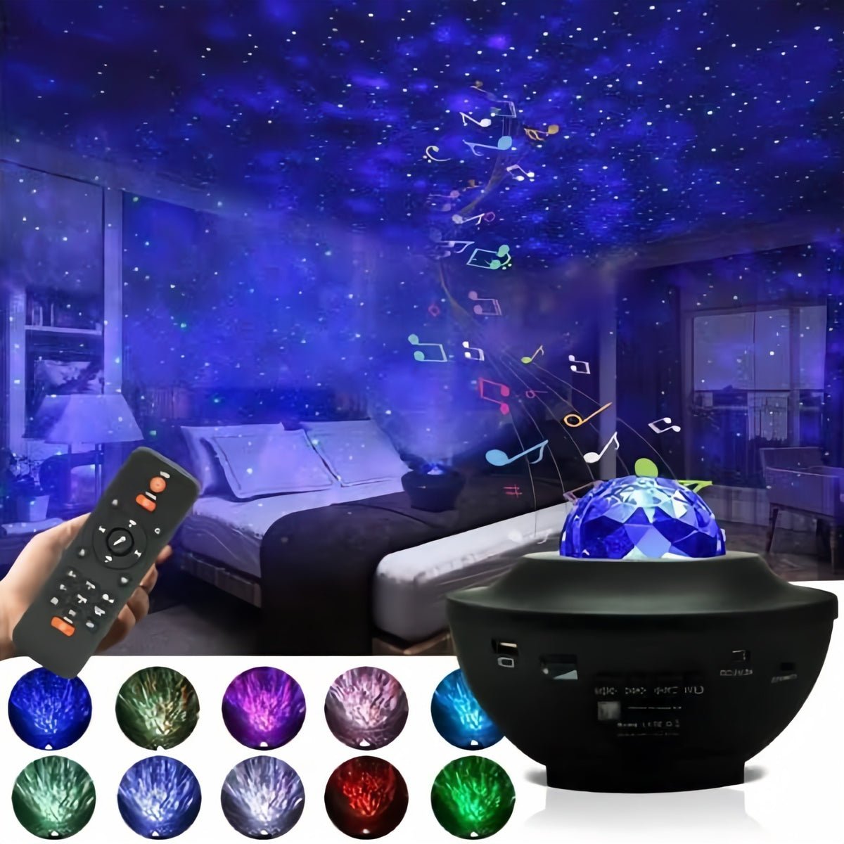 Astronaut Galaxy Star Projector Figurine – Romantic LED Nebula Night Sky Lamp
