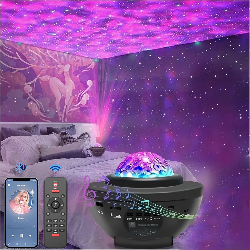 Astronaut Galaxy Star Projector Figurine – Romantic LED Nebula Night Sky Lamp