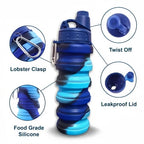 Creative 500ml Collapsible Silicone Travel Cup – Foldable Sports Water Bottle