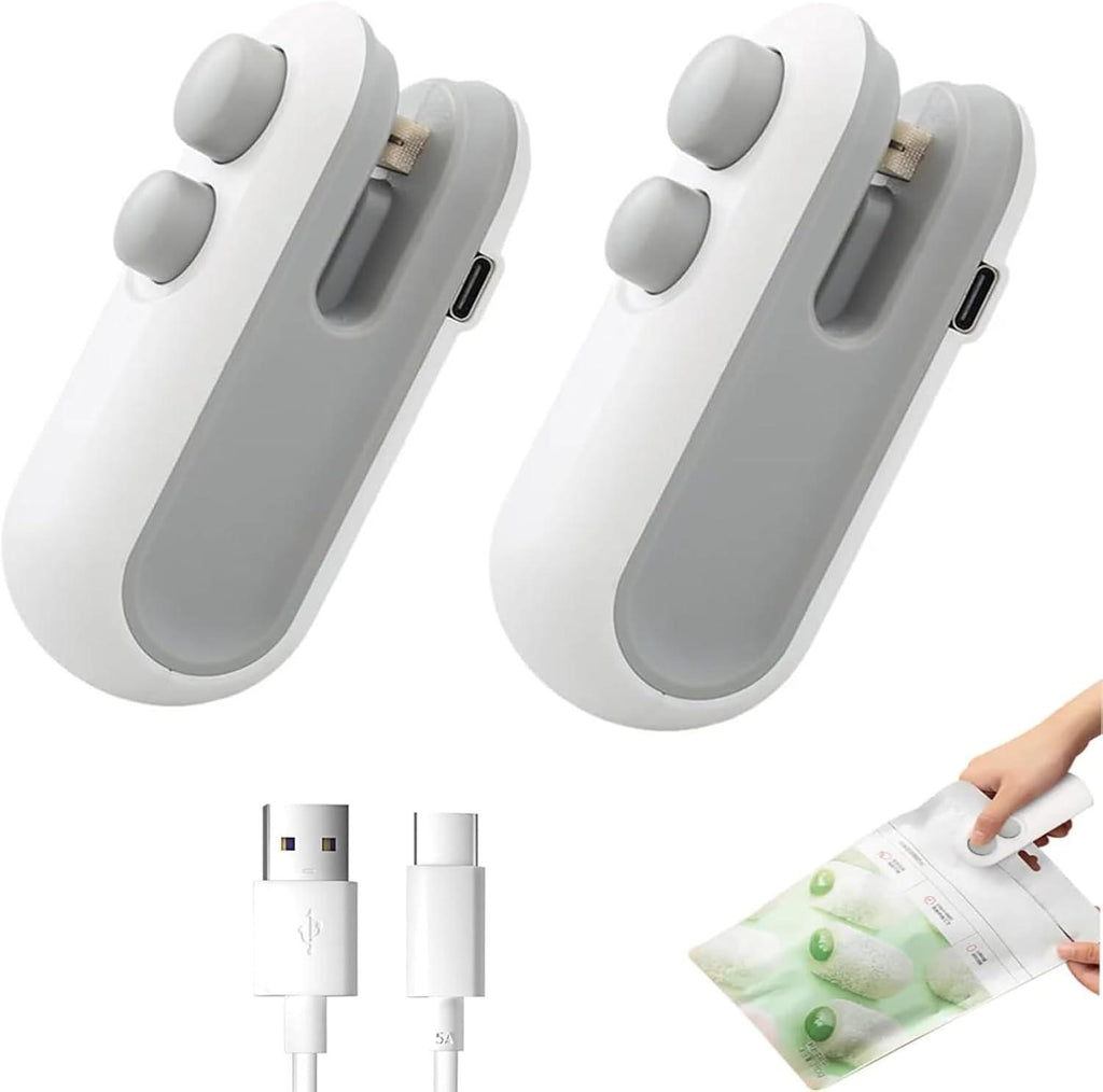 Mini Rechargeable Food Bag Sealer – Portable Heat Plastic Package Sealing Machine