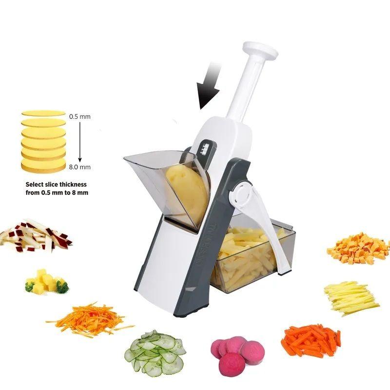 Safe Slicer Vegetable Cutter – Kitchen Julienne & Food Dicer Machine