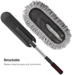 Telescopic Microfiber Car Duster Brush – Extendable Handle Scratch-Free Cleaning Mop