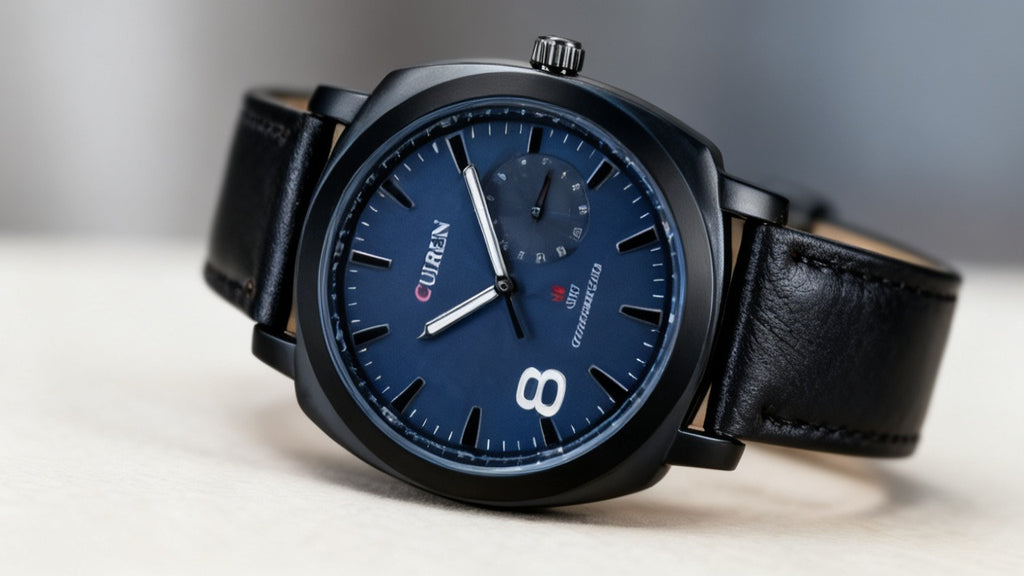 Curren Luxury Chronograph Watch for Men – Stainless Steel Business Wristwatch.