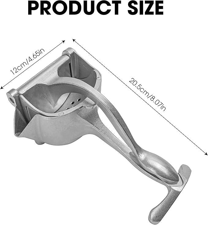 Heavy Duty Manual Fruit Juicer – Aluminum Alloy Hand Press Squeezer