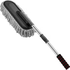 Telescopic Microfiber Car Duster Brush – Extendable Handle Scratch-Free Cleaning Mop