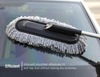Telescopic Microfiber Car Duster Brush – Extendable Handle Scratch-Free Cleaning Mop