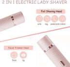 2-in-1 Dual Head Electric Lady Shaver & Bikini Trimmer – Painless Wet & Dry Hair Removal