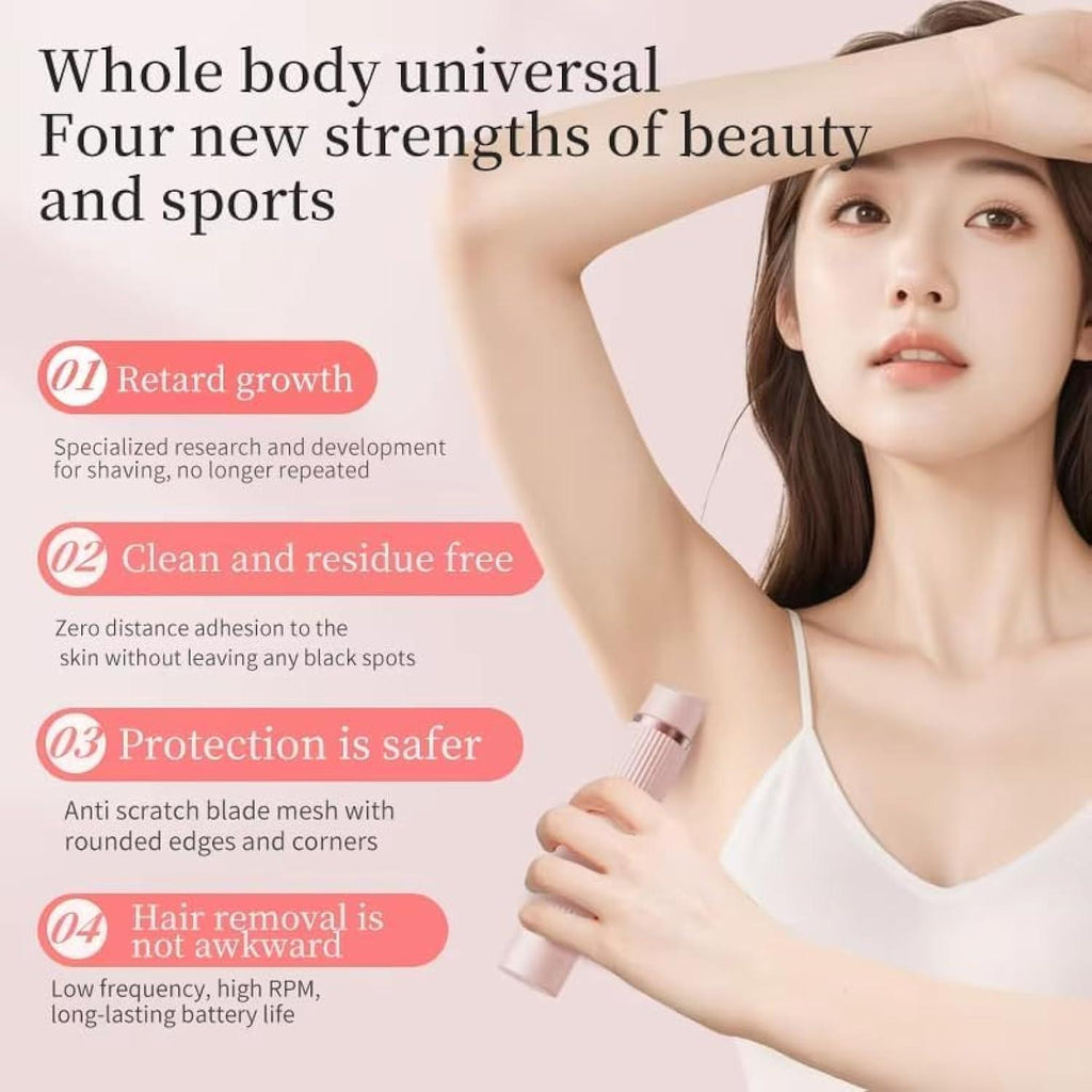 2-in-1 Dual Head Electric Lady Shaver & Bikini Trimmer – Painless Wet & Dry Hair Removal