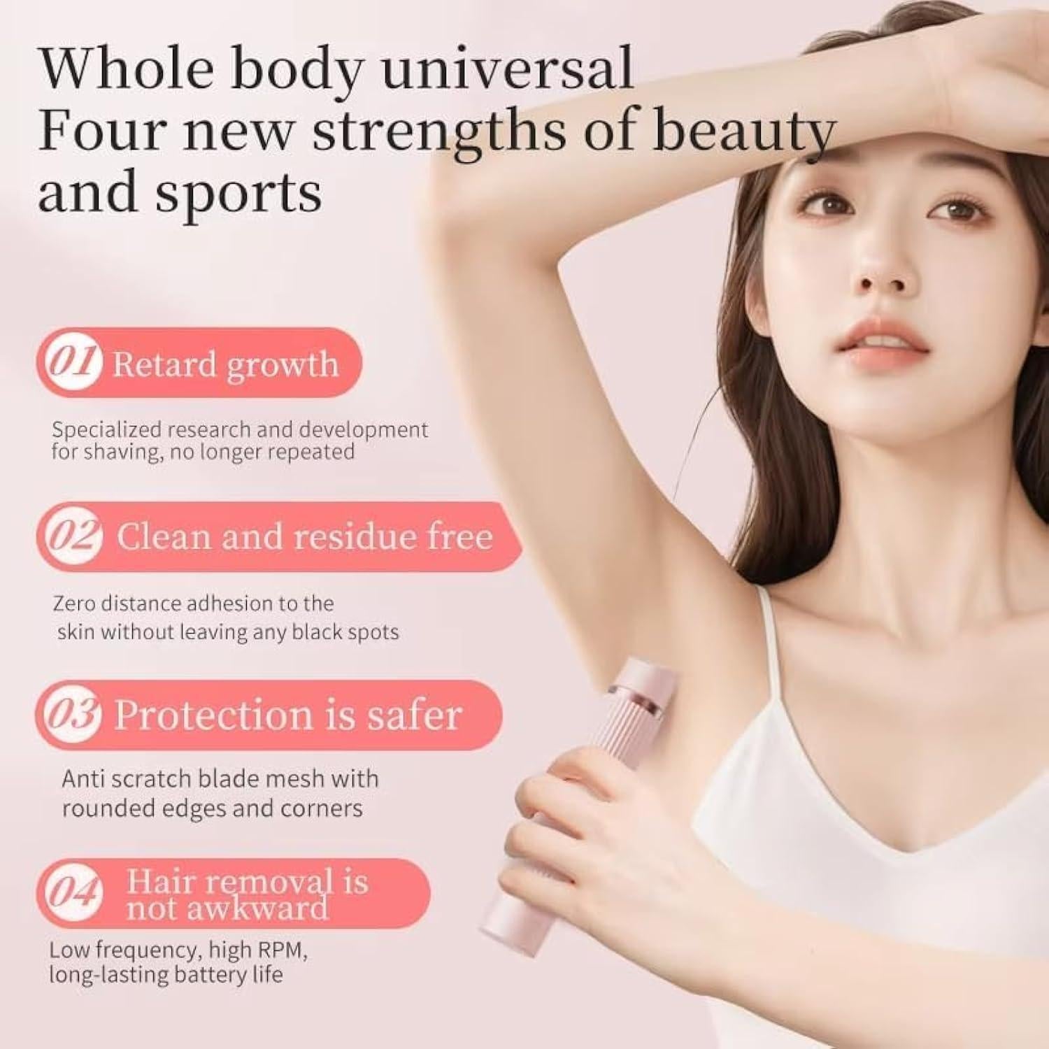 2-in-1 Dual Head Electric Lady Shaver & Bikini Trimmer – Painless Wet & Dry Hair Removal
