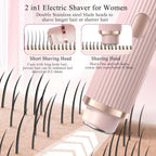 2-in-1 Dual Head Electric Lady Shaver & Bikini Trimmer – Painless Wet & Dry Hair Removal