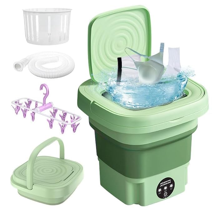 Home.Co- Foldable Mini Washing Machine - With Spin Dryer
